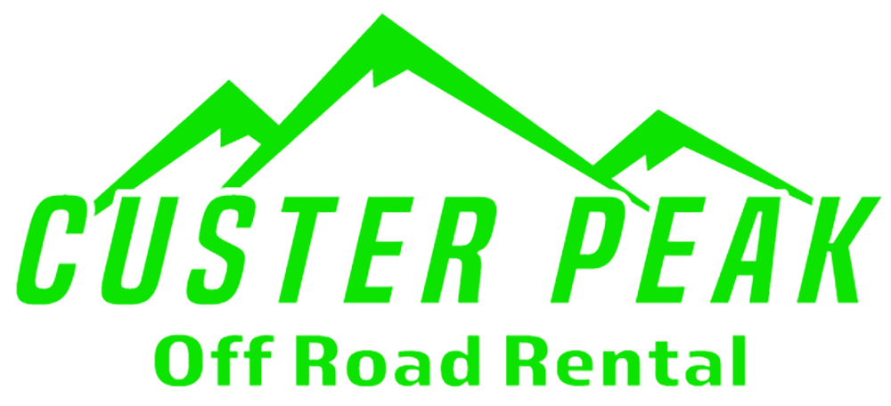 Custer Peak Off Road Rental Logo - green version