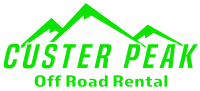 Custer Peak Off Road Rental Logo - green version